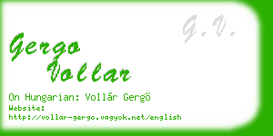 gergo vollar business card